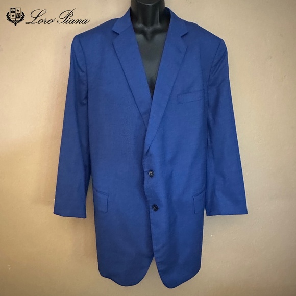 Loro Piana Linen Blend Custom Blazer 50R Made by HKT Tailors 2 button Side vents